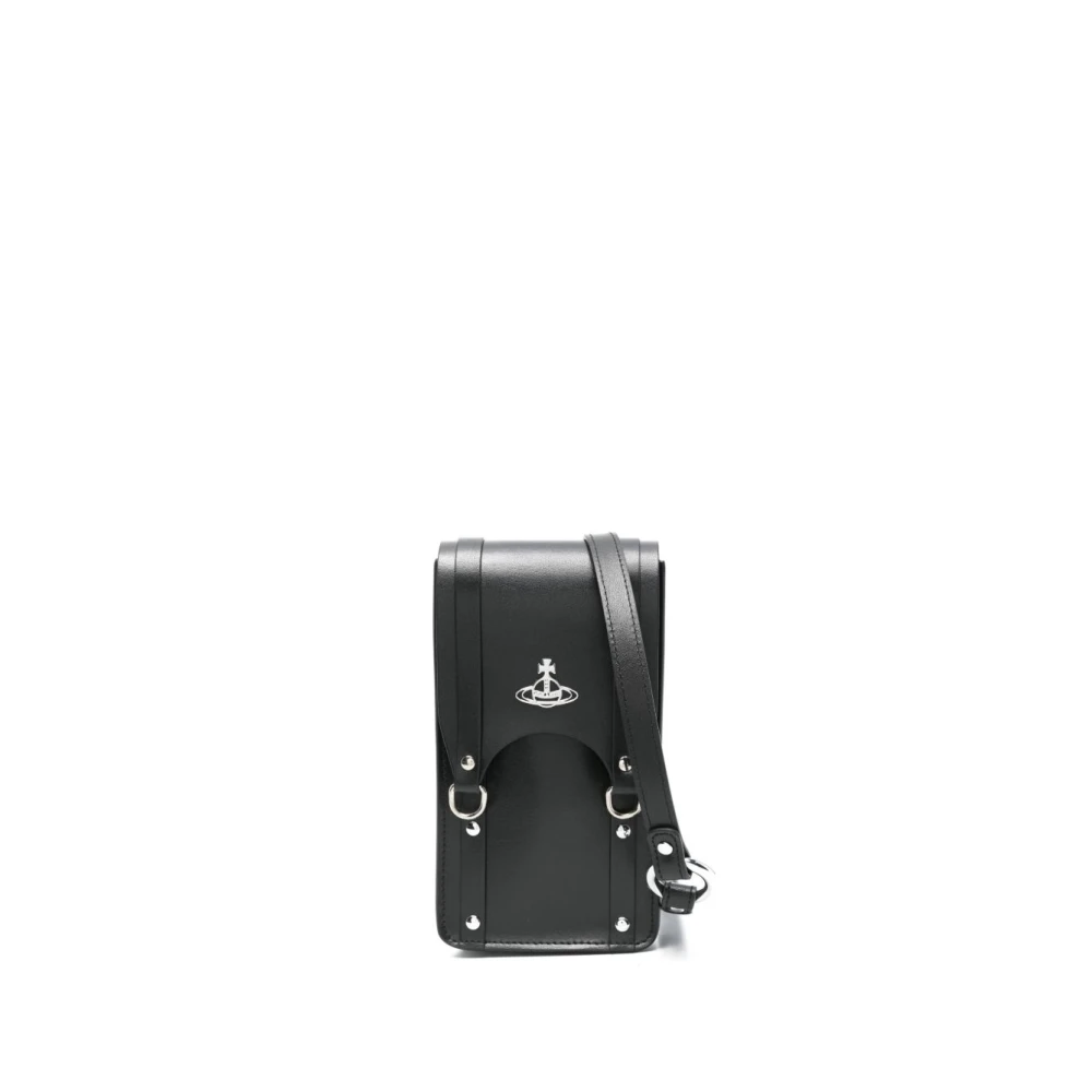 Vivienne Westwood Zwarte Schoudertas met Kaartsleuf Black Dames