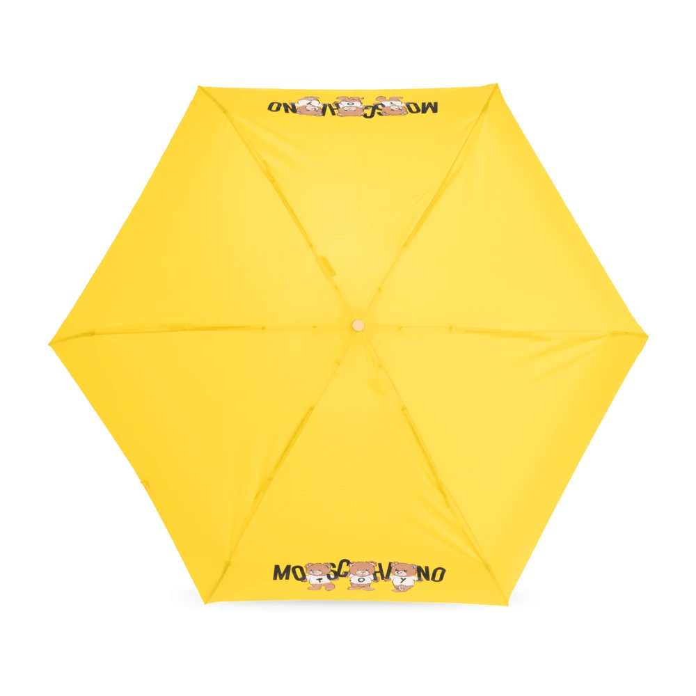 Moschino Paraplu met logo Yellow Unisex