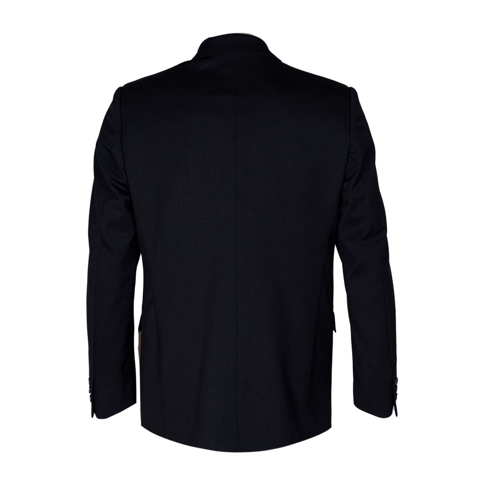 Mauro Grifoni Heren Dubbel-Borst Jas Italiaanse Stijl Black Heren