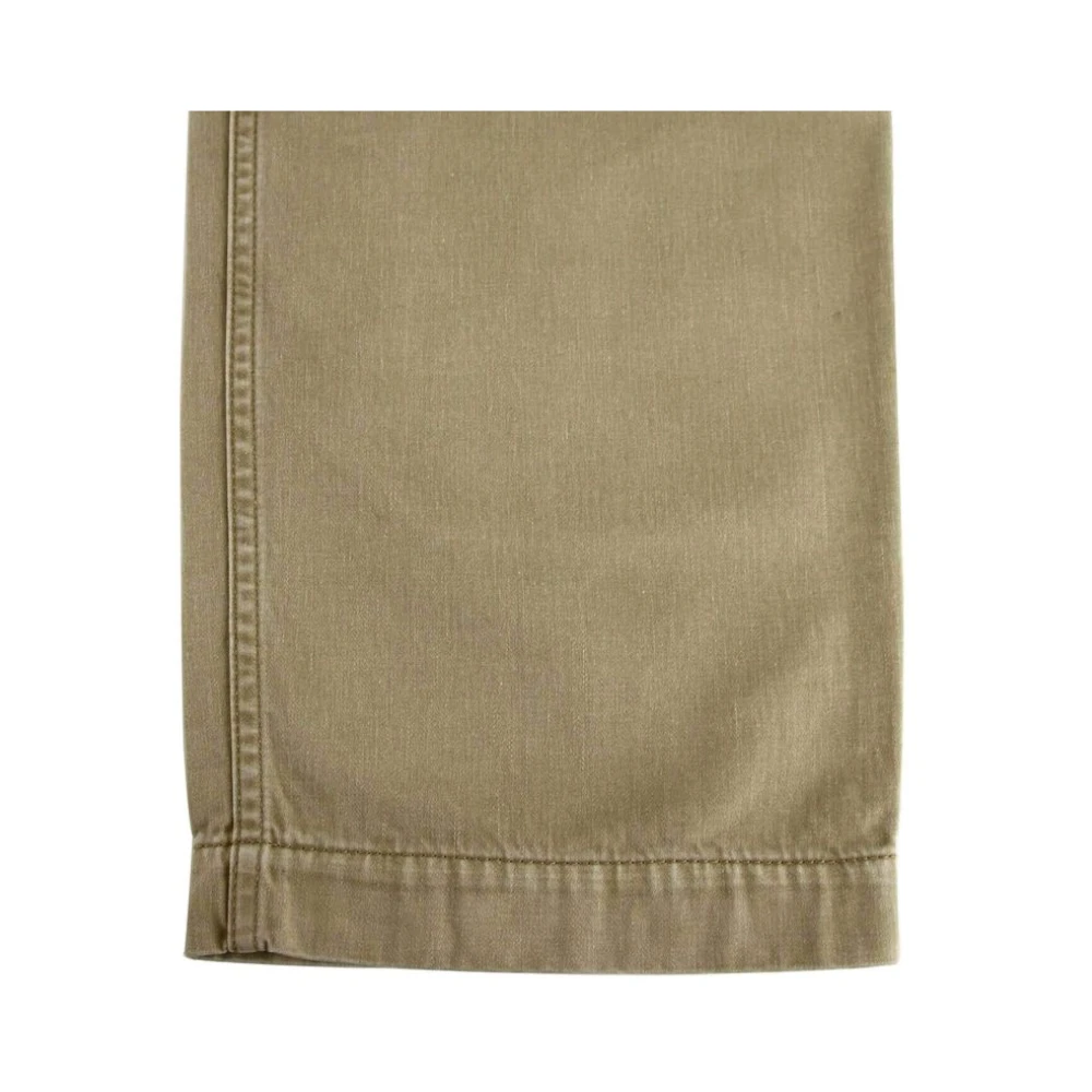 Gucci Lichtbruine Gewassen Katoenen Broek Beige Heren
