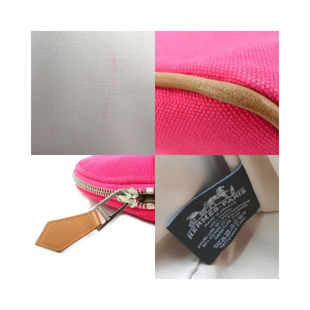 Hermès Vintage Pre-owned Cotton handbags Pink Dames