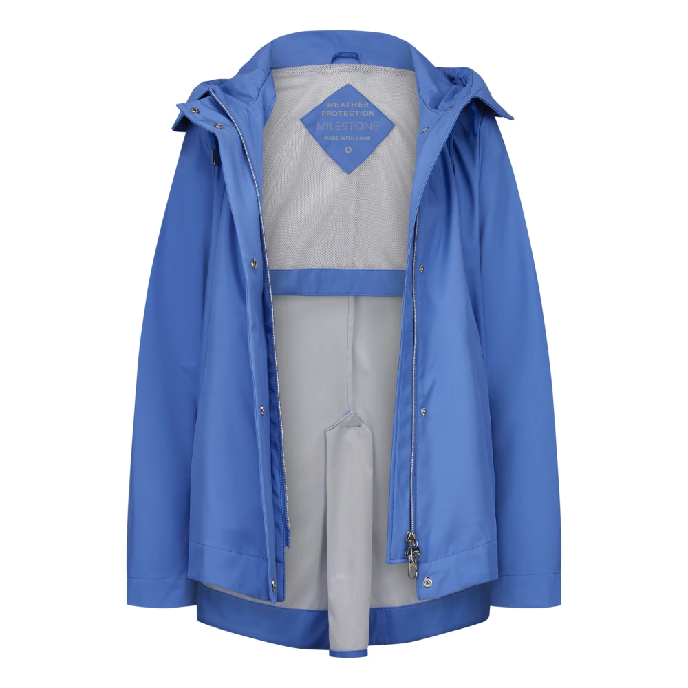 Milestone Sportieve A-Shape Jack met Waterafstotend Materiaal Blue Dames