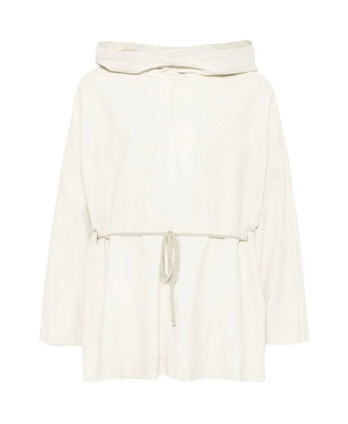 beige-leather-outerwear-with-drawstring-waistband