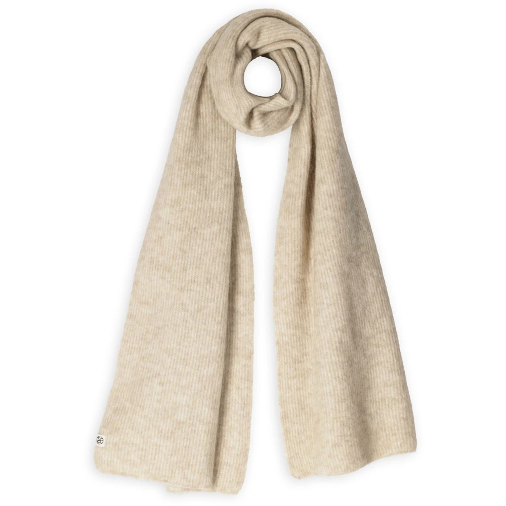 Moss copenhagen Elegant Icon Sjaal voor Herfstoutfits Beige Dames