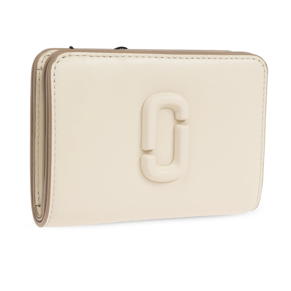 Marc Jacobs Portemonnee 'The J Marc Mini' Beige Dames