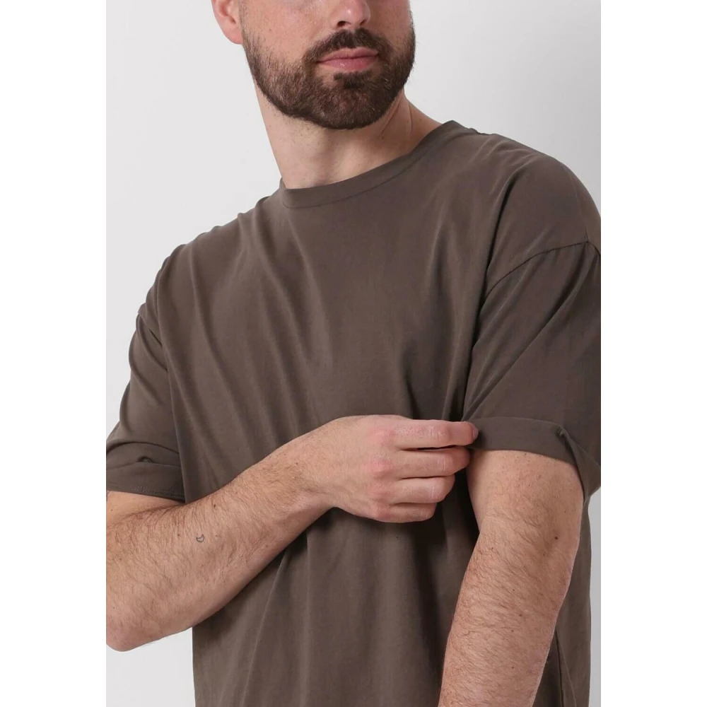 drykorn Groen Heren T-shirt Thilo Brown Heren