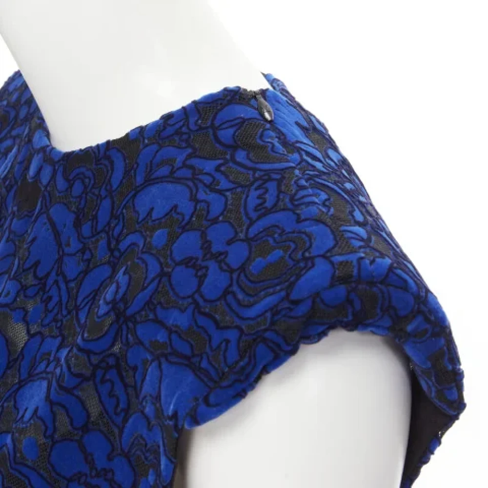 Louis Vuitton Vintage Pre-owned Velvet tops Blue Dames