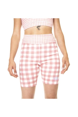 Mixed Up Gingham Legging Short