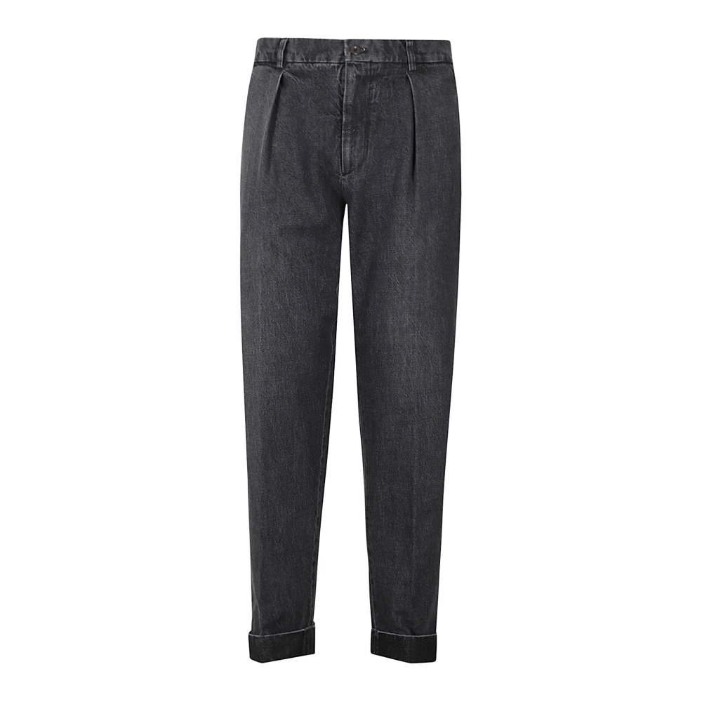 Berwich Lange Chiaia Stijlvolle Broek Black Heren