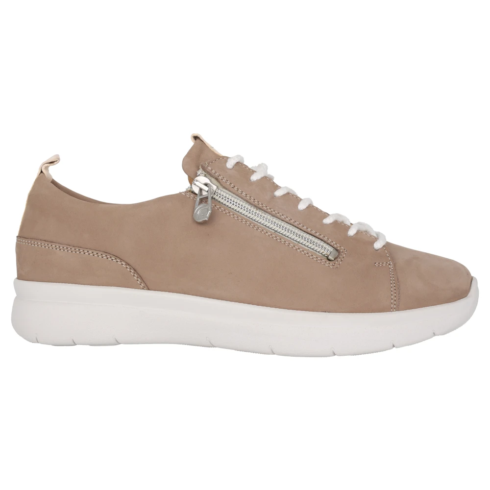 Ganter Wide Fit Sneaker Taupe Dames Schoenen Beige