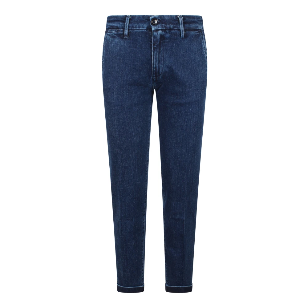 Re-Hash Donkerblauwe Tapered Denim Jeans Blue Heren