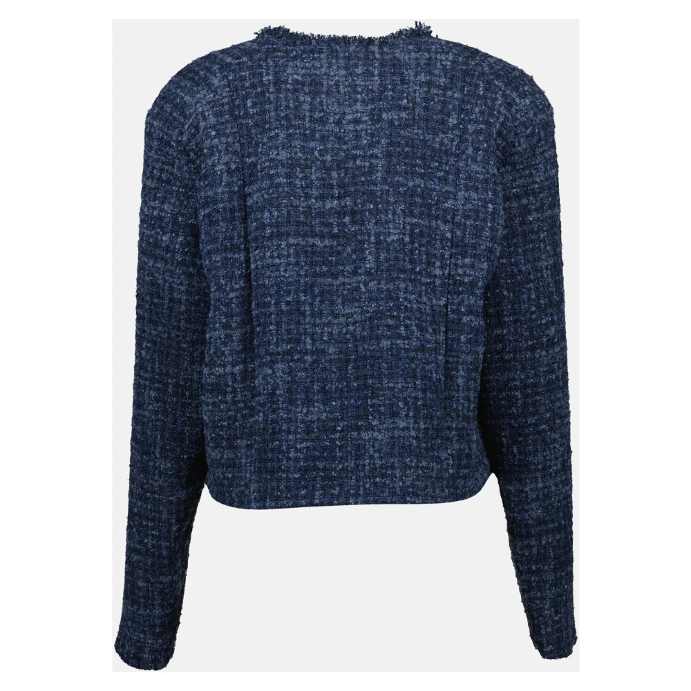 IRO Blauwe Tweed Jas Lente-Zomer 2025 Collectie Blue Heren