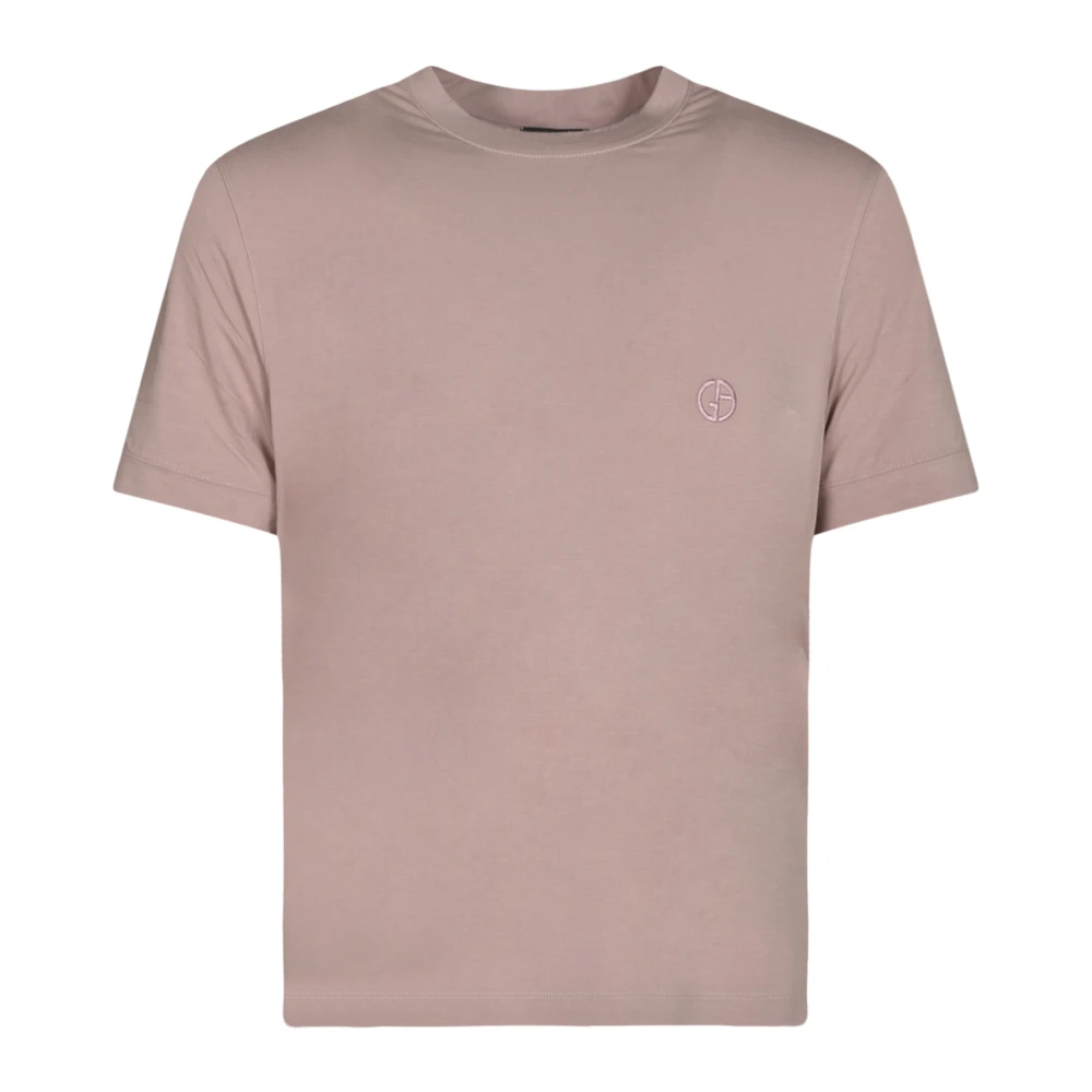 Giorgio Armani Stijlvolle T-shirts en Polos Pink Heren