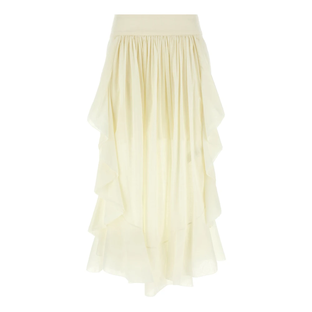 Zimmermann Women's White Acacia Ruffle Maxi Skirt