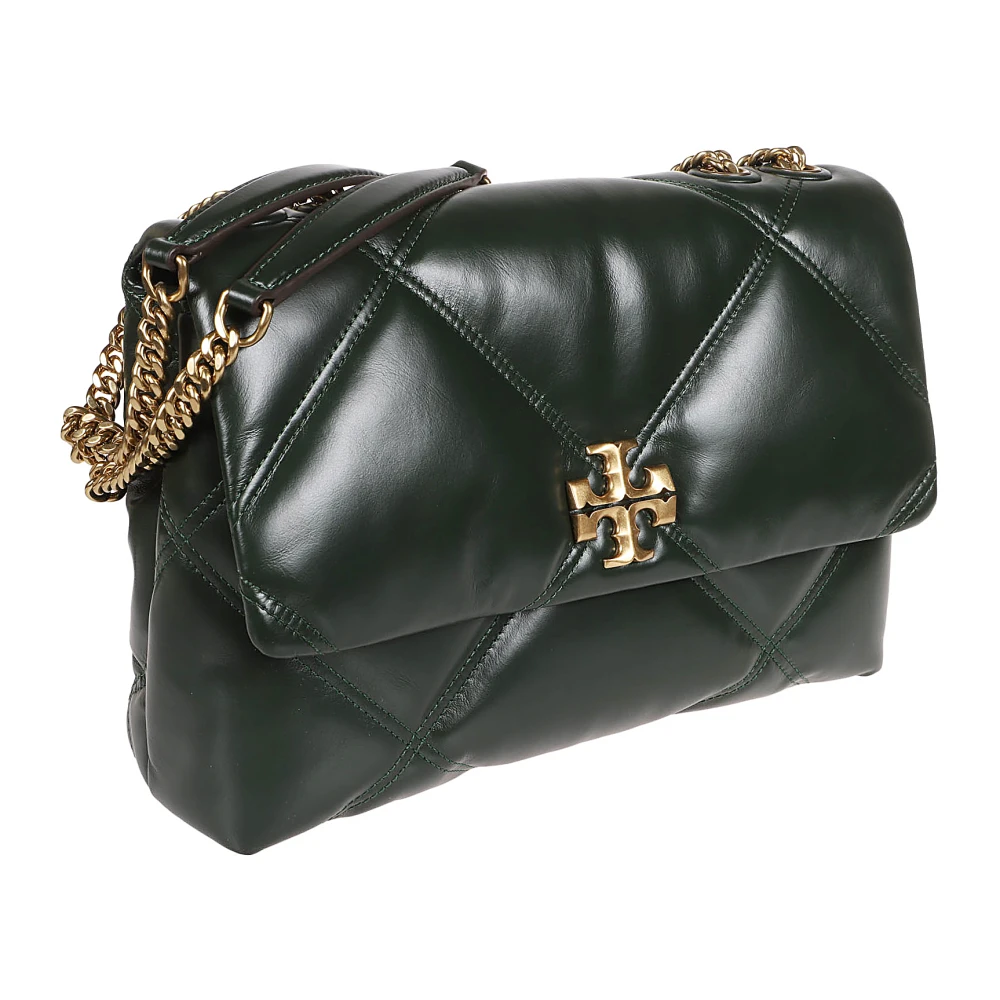 TORY BURCH Diamant Quilt Convertible Schoudertas Green Dames