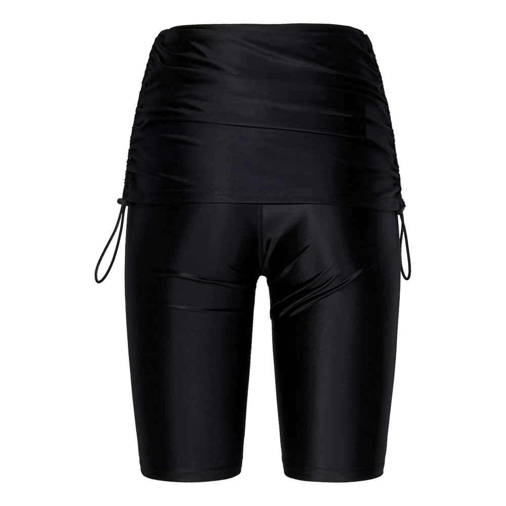 Adidas Zwarte Shorts met Elastische Omslag Black Dames