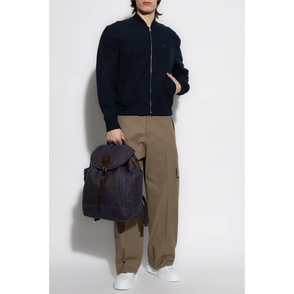 ETRO Jas met logo Blue Heren