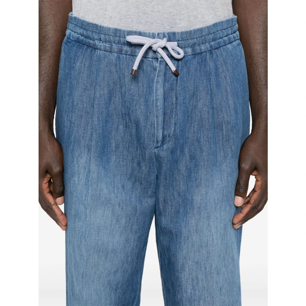 BRUNELLO CUCINELLI Stijlvolle Jeans voor Mannen Blue Heren