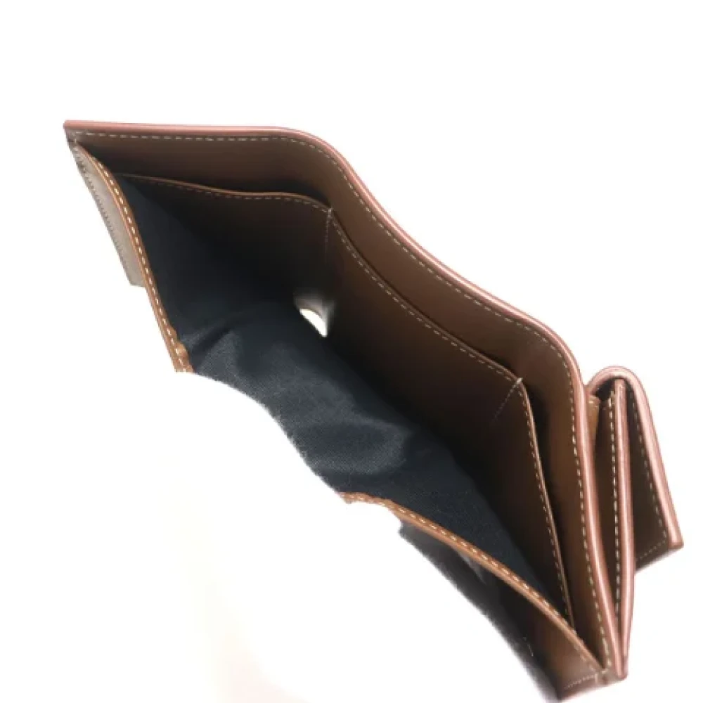 Dior Vintage Pre-owned Leather wallets Brown Dames