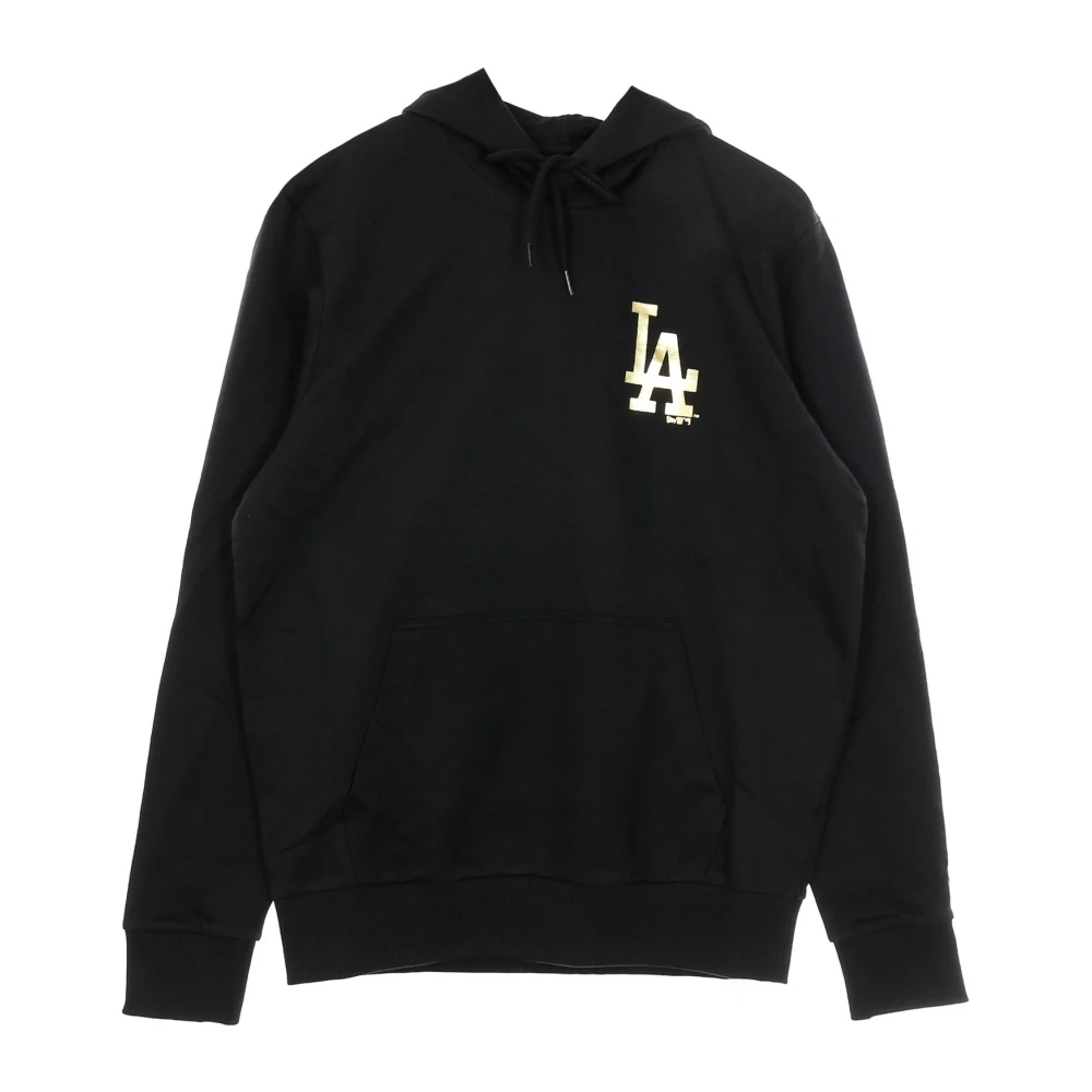 New era Dodgers Metallic Hoodie Zwart Black Heren