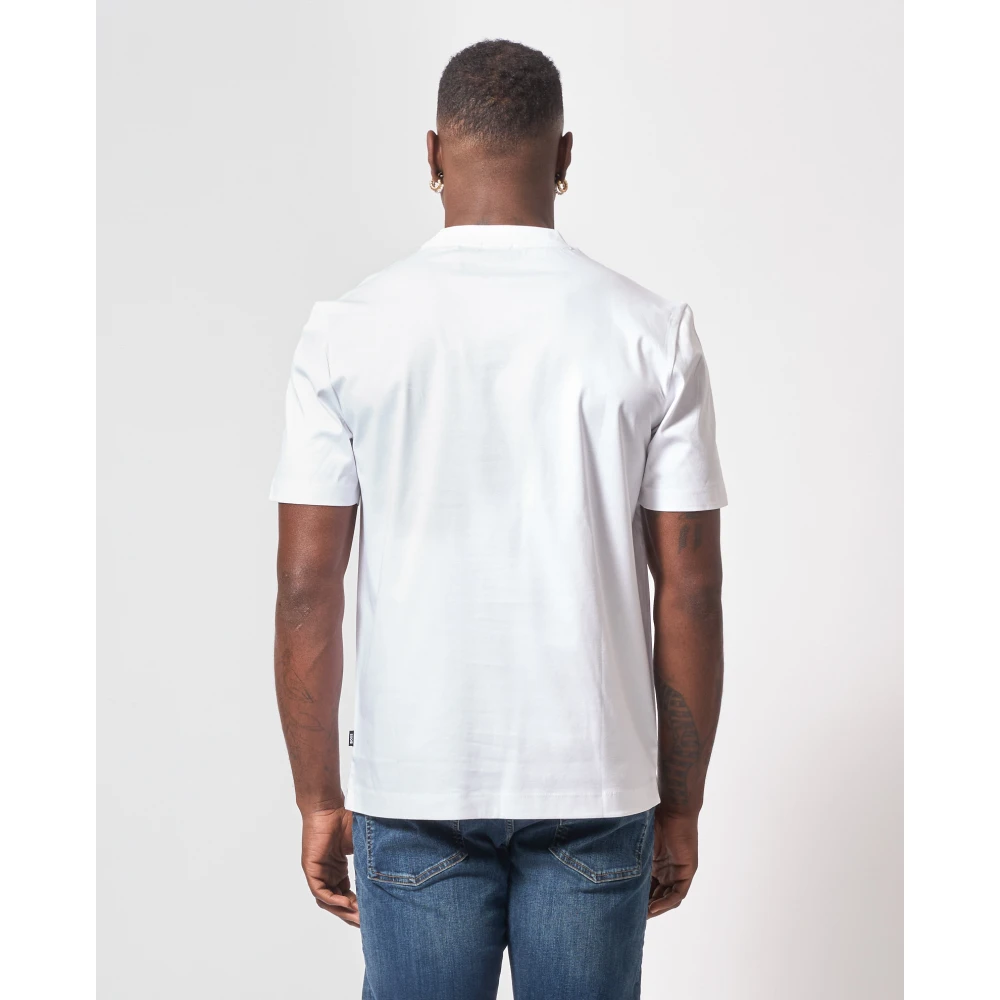 Hugo Boss Witte T-shirt met Double B-monogram White Heren