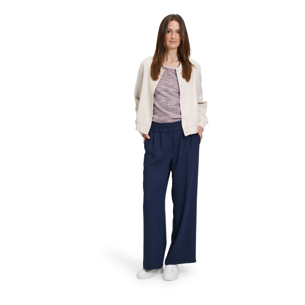 Betty & Co Broek met steekzakken Blue Dames