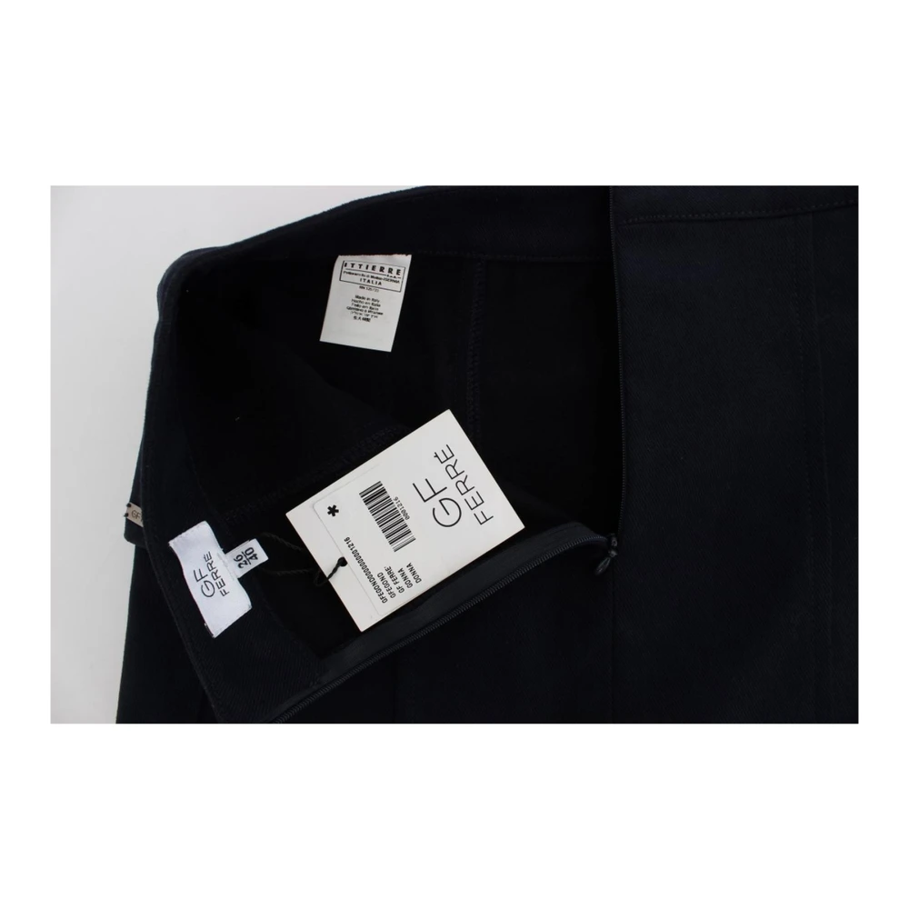 Gianfranco Ferré Blauwe Logo Mini Rok Blue Dames