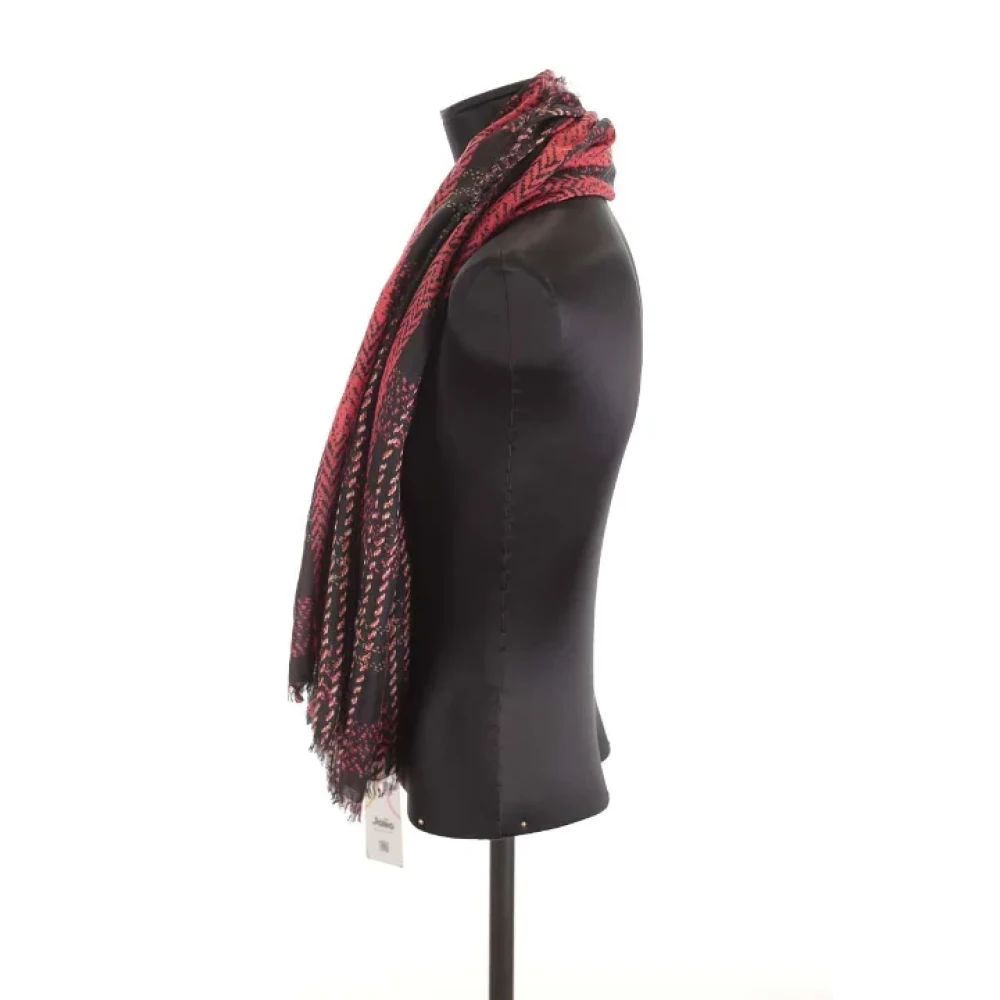Balenciaga Vintage Pre-owned Silk scarves Red Dames