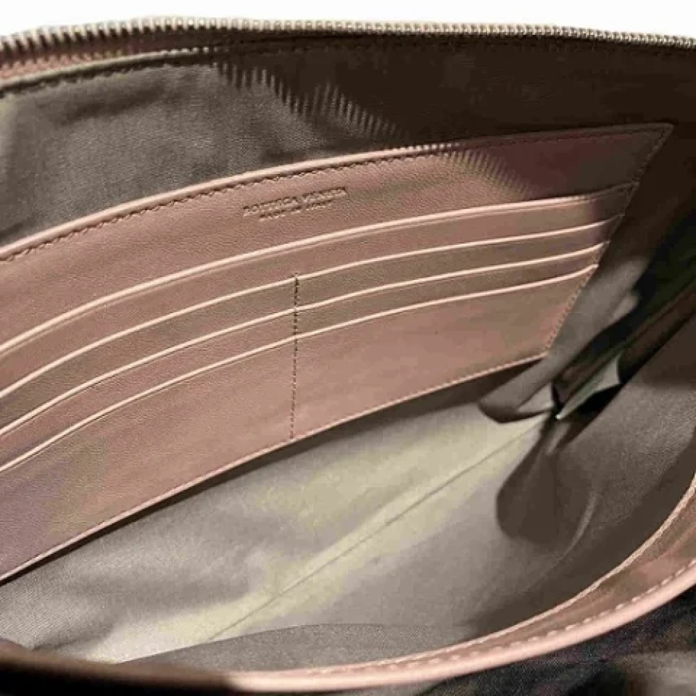Bottega Veneta Vintage Pre-owned Leather clutches Pink Dames