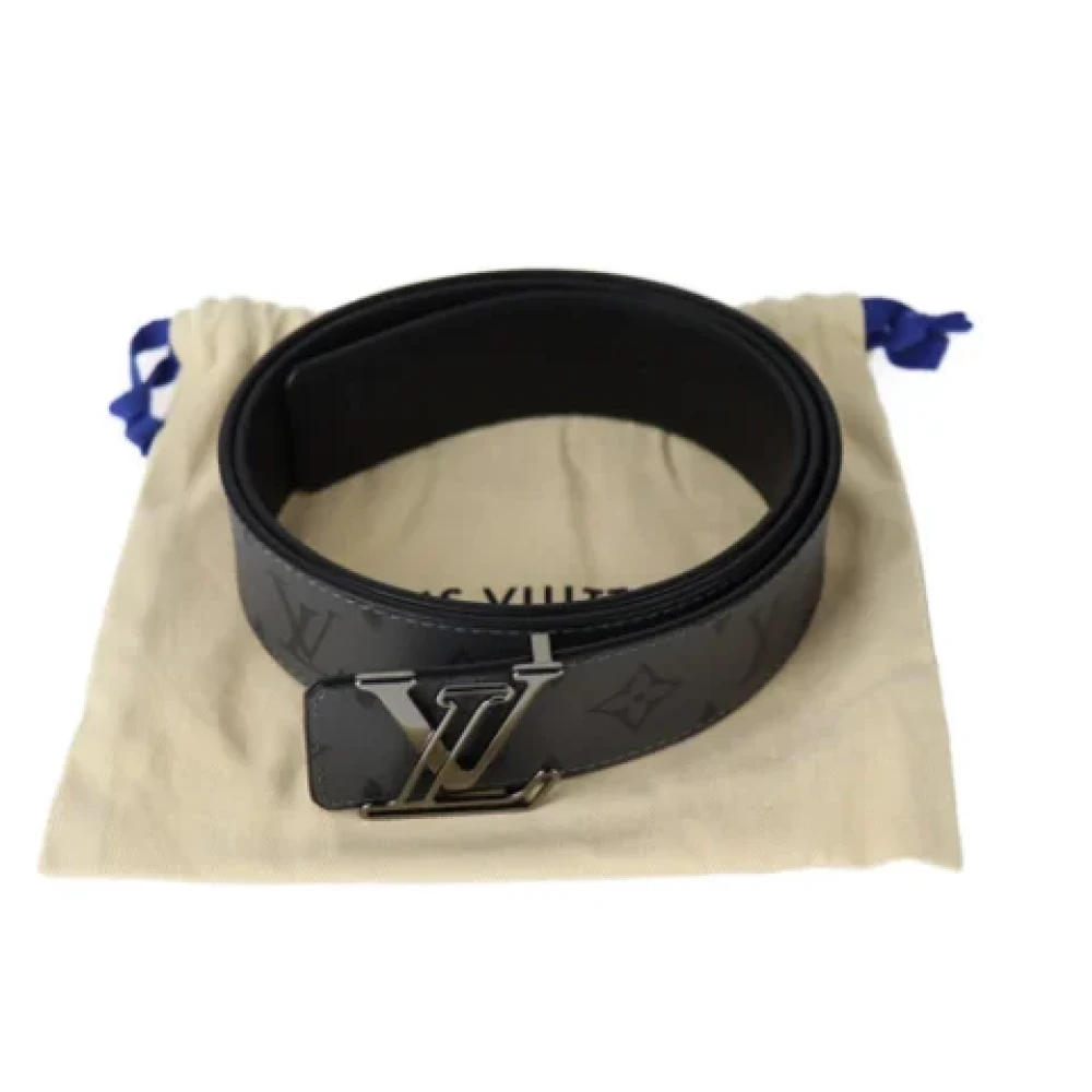Louis Vuitton Vintage Pre-owned Leather belts Black Dames