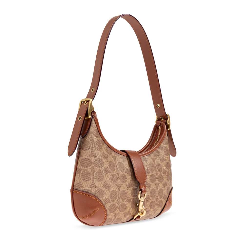 Coach Schoudertas Hamptons Beige Dames