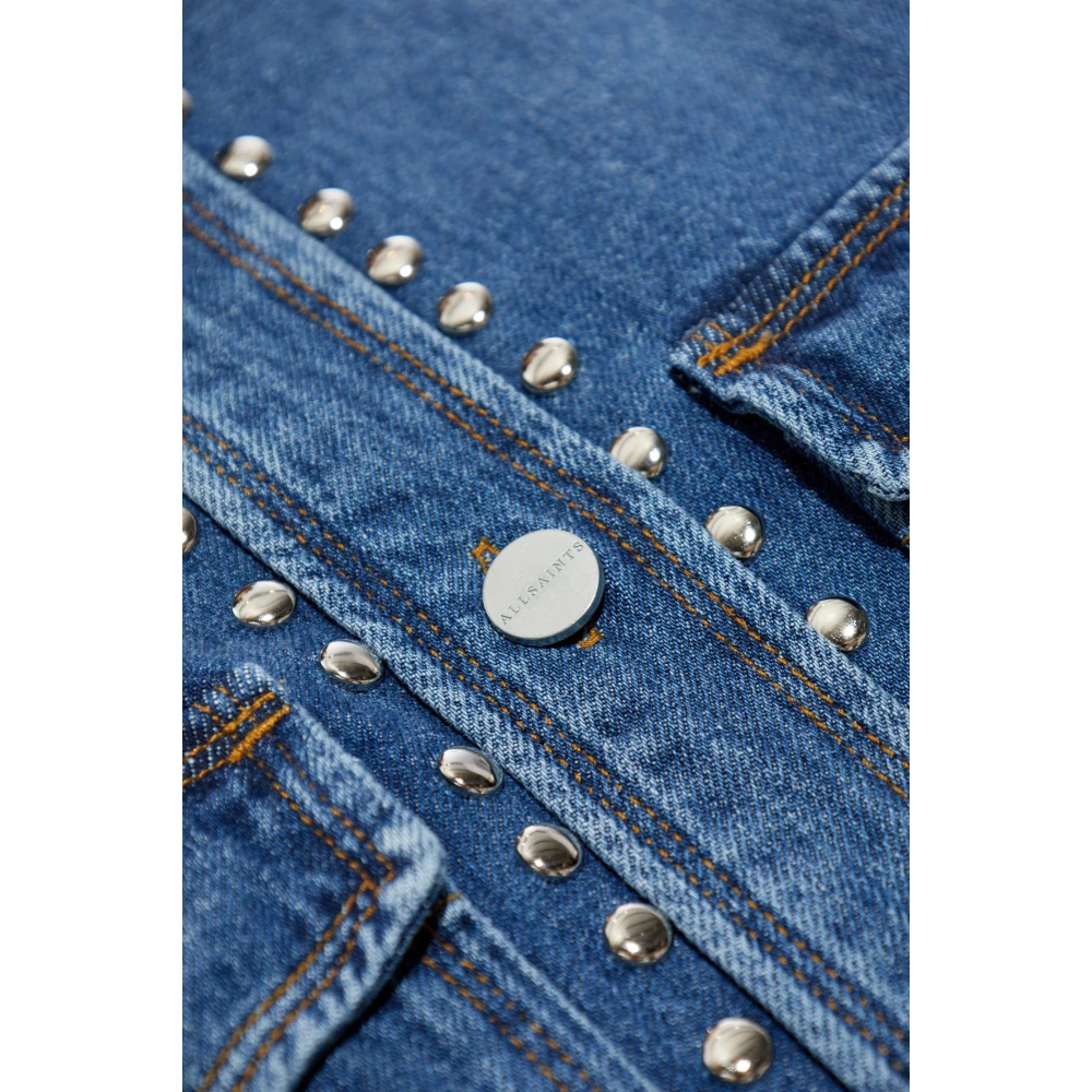 AllSaints Denim Shirt Alba Blue Dames