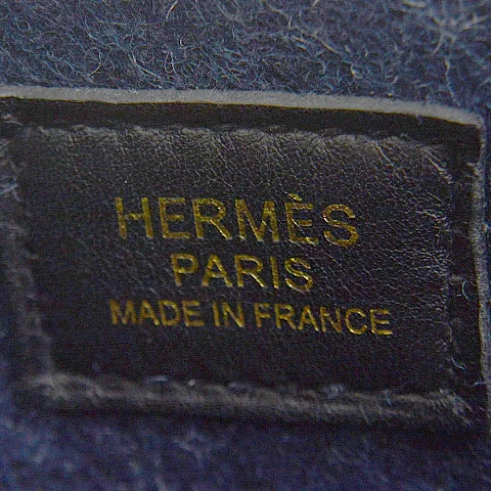 Hermès Vintage Pre-owned Canvas shoulder-bags Blue Dames