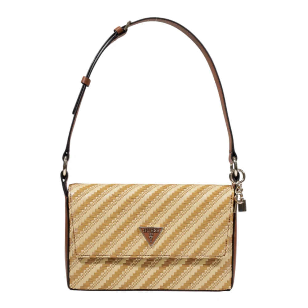 Guess Beige Eco-Friendly Women's Small Bags Collection - Female - Shoulder Bags - One Size - Bags