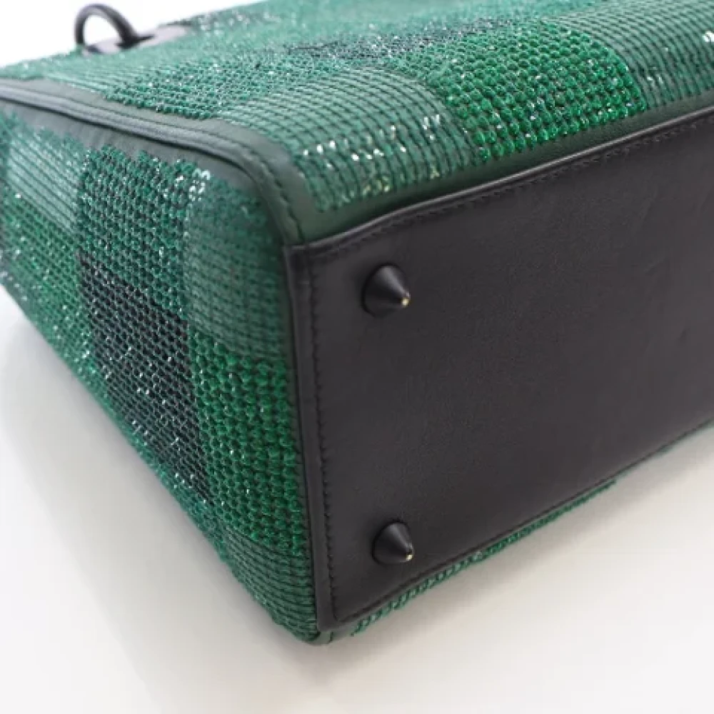 Dior Vintage Pre-owned Leather dior-bags Green Dames