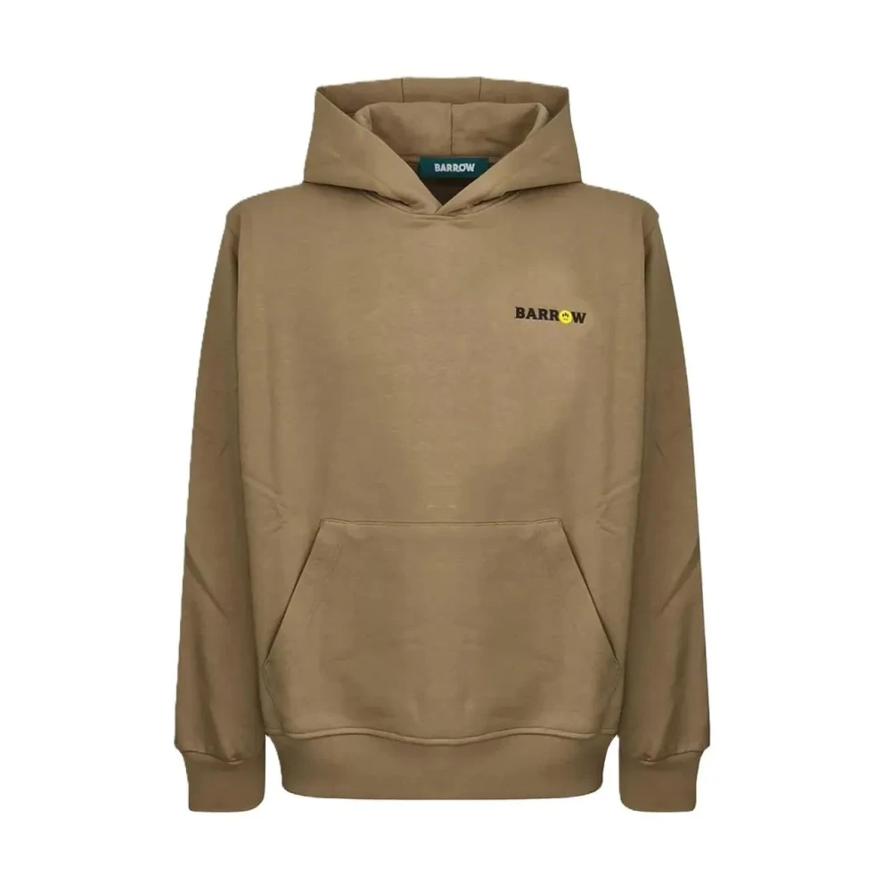 Barrow Brown Cotton Sweatshirt - Male - Hoodies - S - Sweatshirts & Hoodies