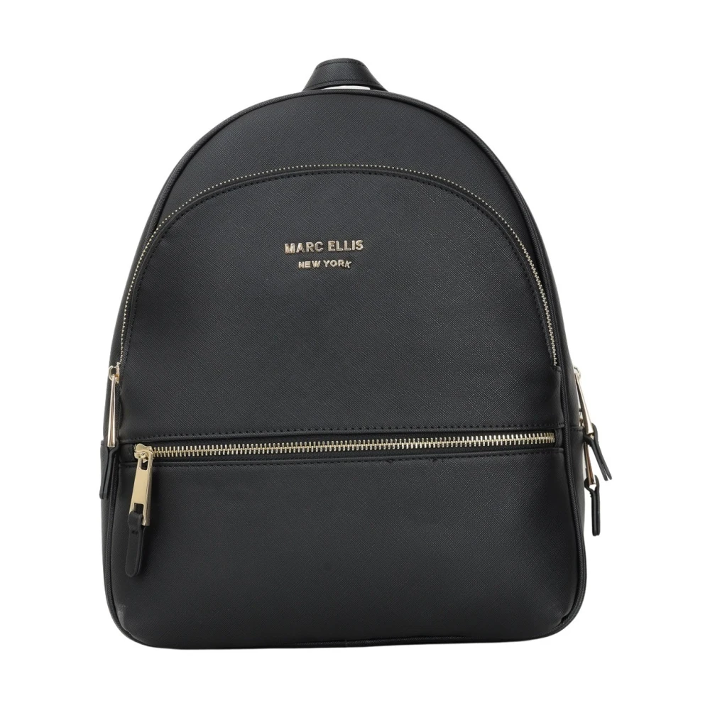 Marc Ellis Zwarte Compacte Functionele Rugzak Morgan Black Dames