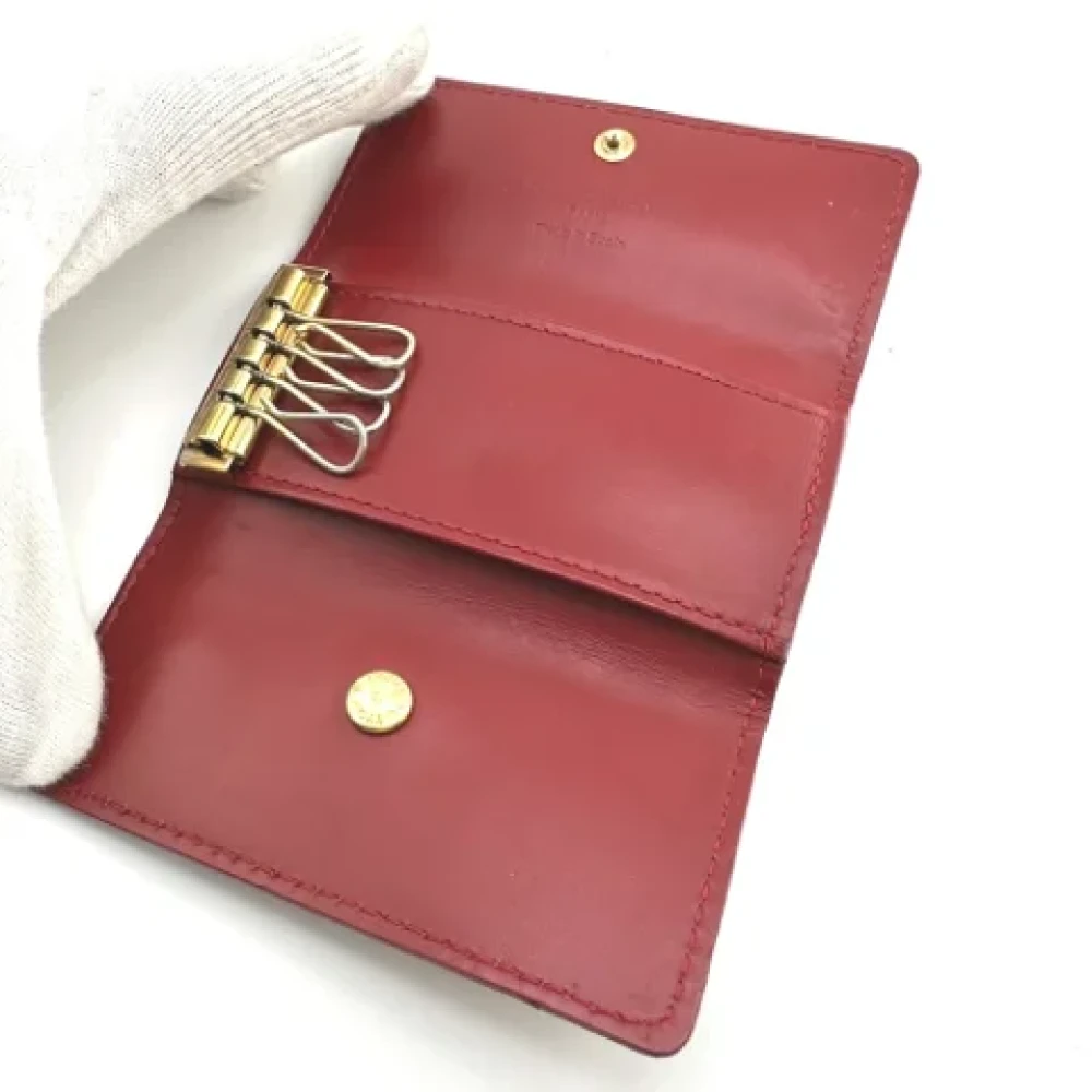 Louis Vuitton Vintage Pre-owned Canvas key-holders Red Dames