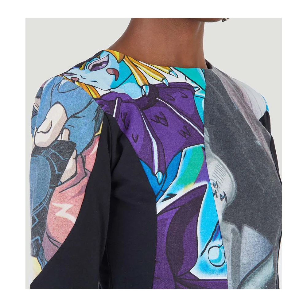 Rave Review Upcycled Space Cartoon Top Multicolor Dames