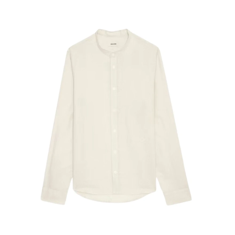 Zadig & Voltaire Men's Beige Casual Shirts, M, Stylish Shirt