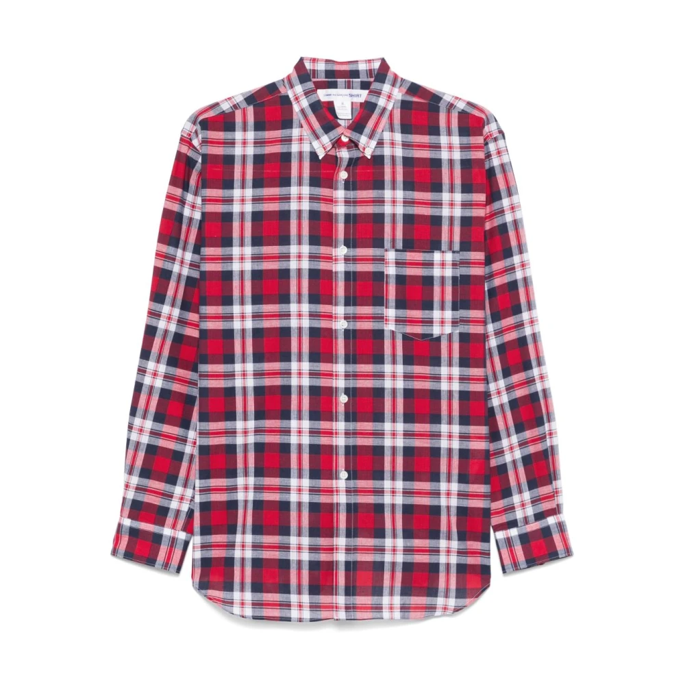 Comme Des Garçons Men's Multicolor Multicolour Shirt Rose Red Long Sleeve - Casual Shirts - Xl - Shirts