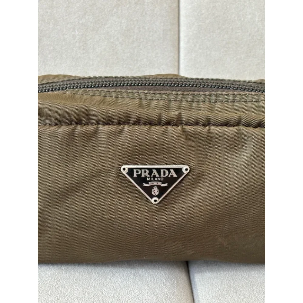 Prada Vintage Pre-owned Fabric prada-bags Brown Dames