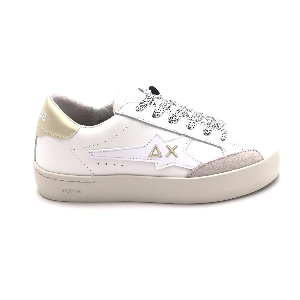 Sun68 Katy Leather Sneakers Dames Schoenen Wit