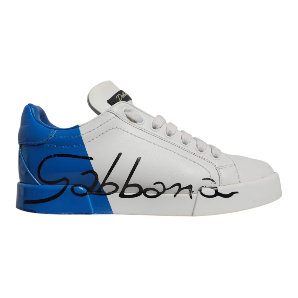 Dolce & Gabbana Women's White Sneakers,, Portofino Trainers Size 3 Uk