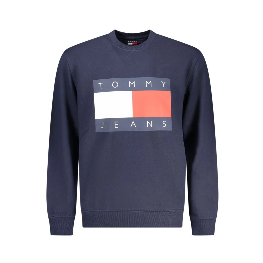 Tommy Hilfiger Men's Blue Sweatshirts, 2XL, Cotton Sweatshirt