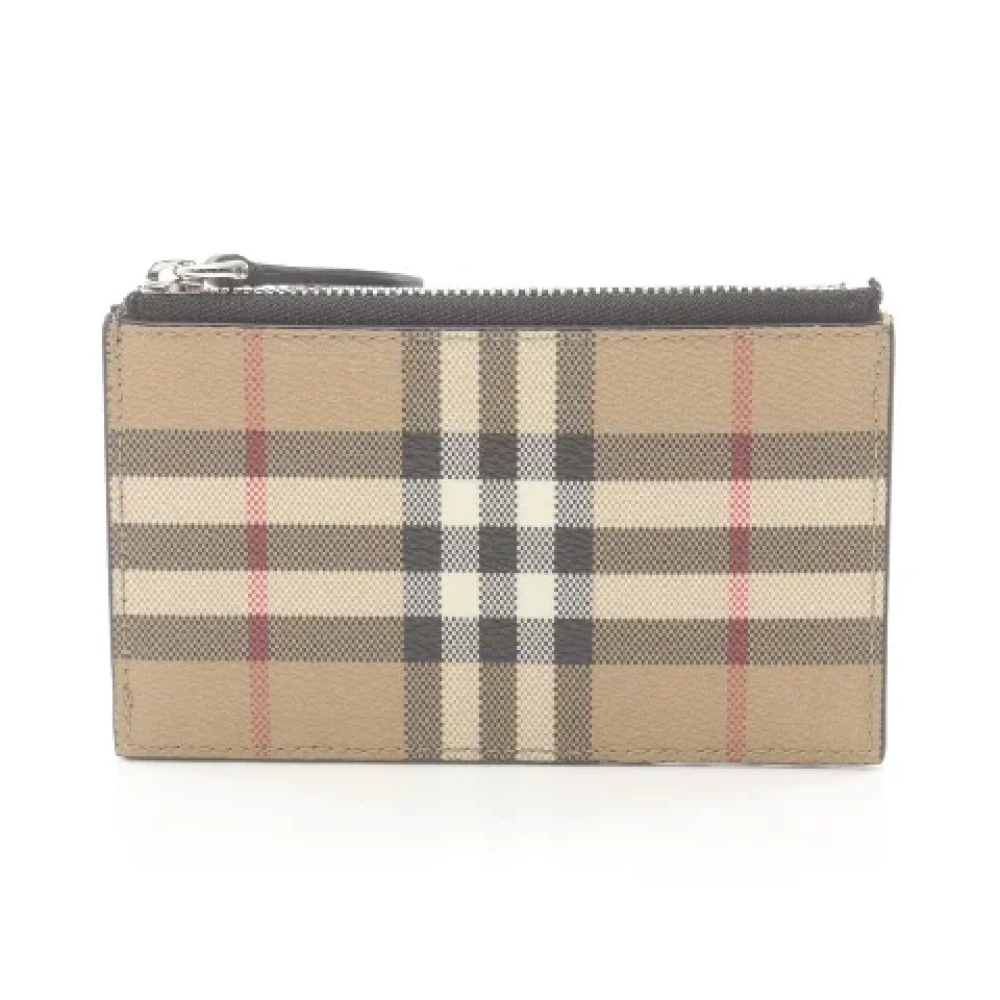 Burberry Vintage Pre-owned Canvas wallets Beige Dames