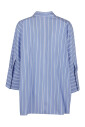 chemise-bleue-en-coton-a-col-evase