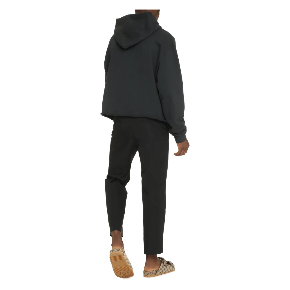 Maison Margiela Hoodie met rauwe zoom Blue Heren