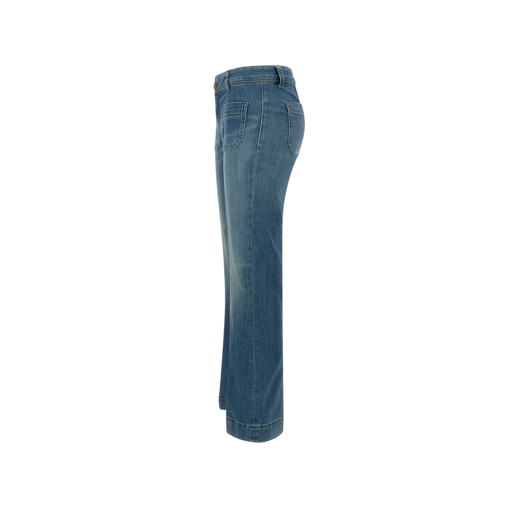 Seafarer Blauwe Bootcut Flared Jeans Blue Dames