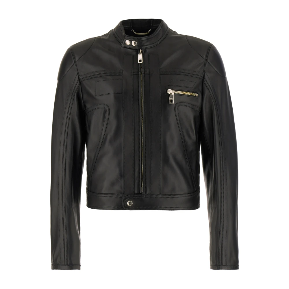 Jackets > Leather Jackets - - Dolce & Gabbana - Modalova